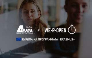 "Το ΙΕΚ ΔΕΛΤΑ συμμετείχε στο Ευρωπαικό Πρόγραμμα We r open"